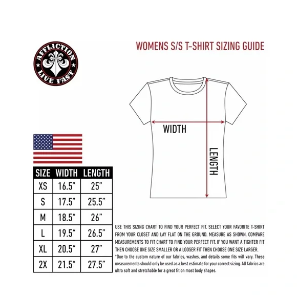 Affliction Women's T-Shirt Iconic Steel Biker Tattoo Gray - Picture 5 of 5